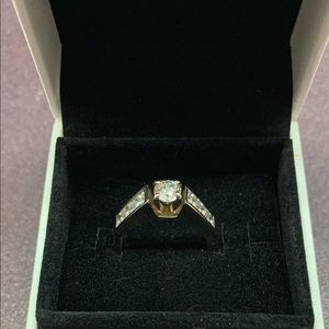 Engagement and wedding ring